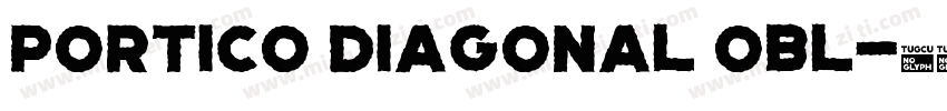 Portico Diagonal Obl字体转换